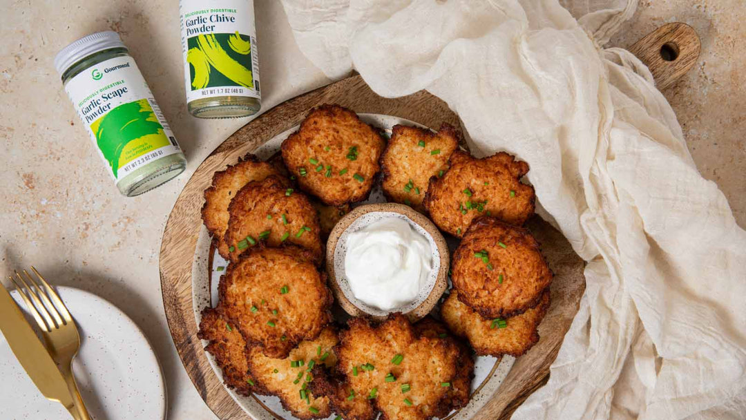 Low FODMAP Potato Latkes