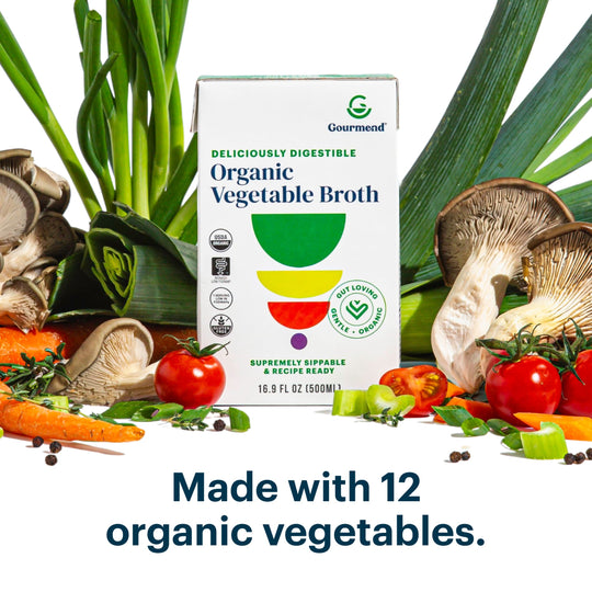 Organic Vegetable Broth (Low FODMAP & Unsalted)